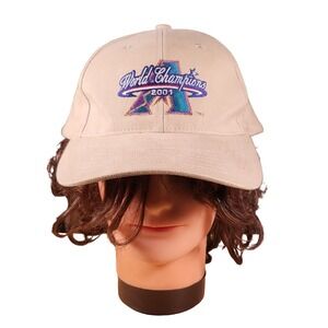 Vintage Arizona Diamondbacks 2001 World Champions Hat Mens Adjustable Strap‎ Y2K